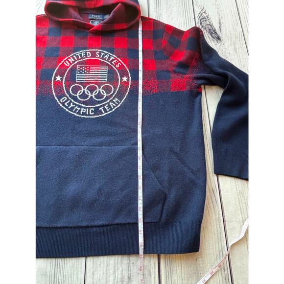 Polo Ralph Lauren Olympics Men's XXL Pullover 100% Wool Hoodie Olympic Team - Picture 7 of 11